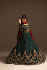 3 Piece Cotton Silk Embroidered Suit (FW0003)